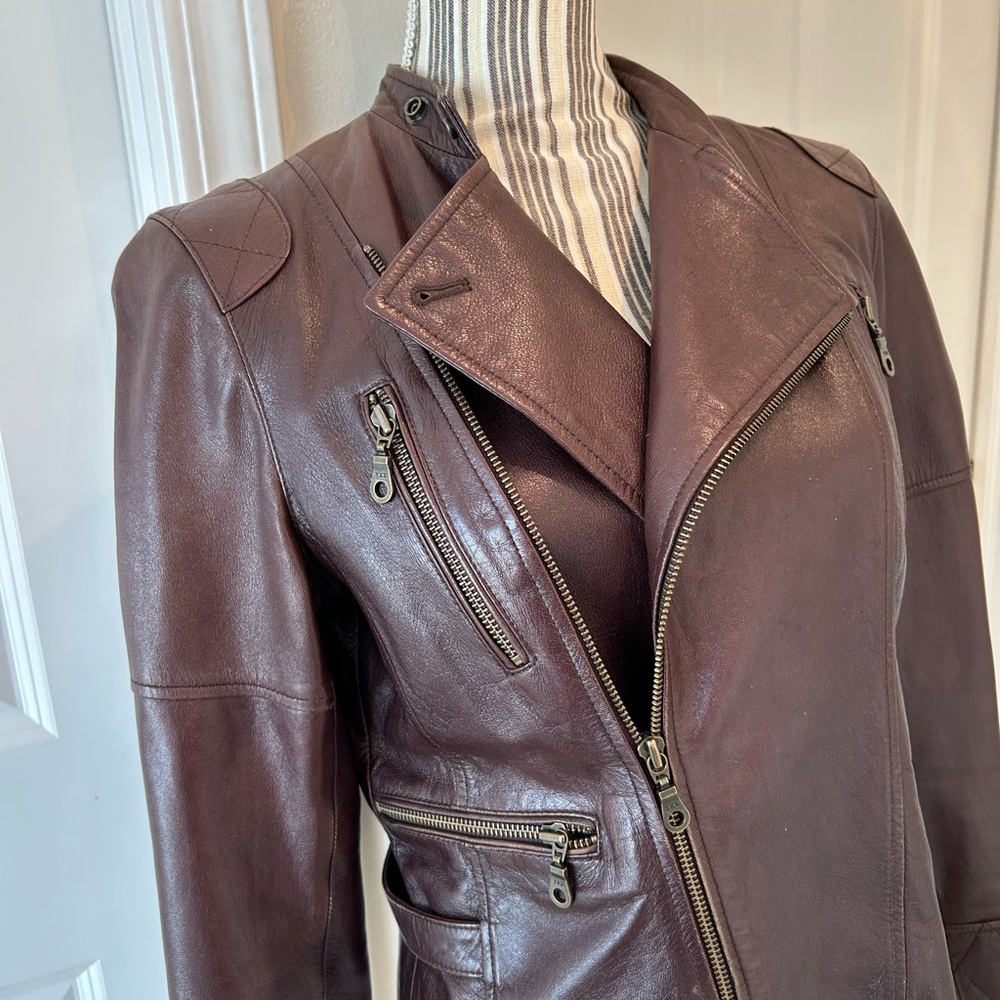 Brown CHOCOLATE REAL Leather Jacket